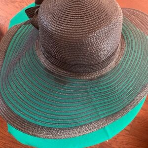 Elegant black dress hat